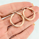 Candongas Sami 2.85 g / 1 1/4 in Oro Rosa 18K