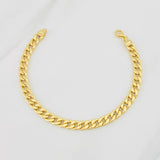 Pulso Cubano 3.4g / 7 in / 5.9mm Oro Amarillo 18K