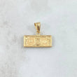 Pendant Dollar 1.05gr / 1.8cm / Central Clasp Edged Yellow Gold 18K *