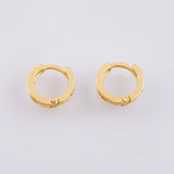 Candongas Carril 1.3gr / 1/2 in / Oro Amarillo 18K