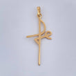 Pendant Cross Faith 0.8gr / Yellow Gold 18K %