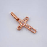 Dije Cruz 0.6gr / Oro Rosa 18K %