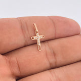 Dije Cruz 0.6gr / Oro Rosa 18K %