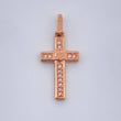 Dije Cruz Tornillo 1.1gr / Oro Rosa 18K %