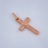 Dije Cruz Tornillo 1.1gr / Oro Rosa 18K %