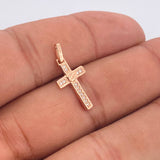 Dije Cruz Tornillo 1.1gr / Oro Rosa 18K %