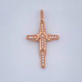 Dije Cruz Capas 1.15gr / Oro Rosa 18K %