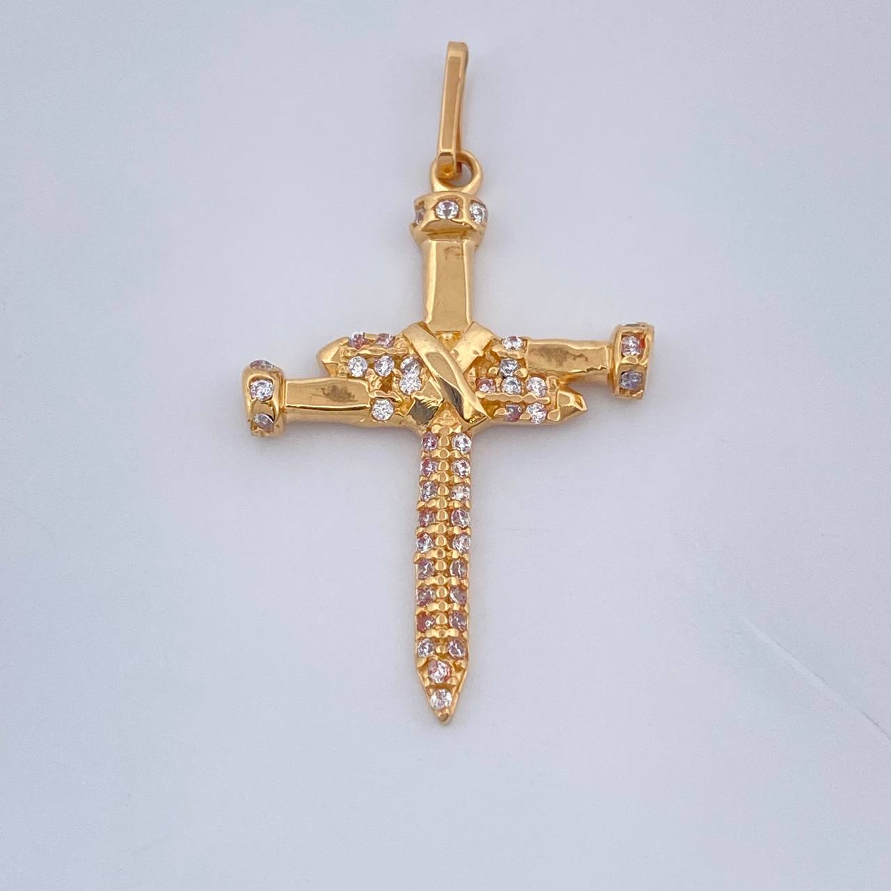 Pendant Nail Cross 2.15gr / Yellow Gold 18K %