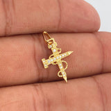 Dije Cruz Clavo 0.85gr / Oro Amarillo 18K %