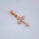 Gothic Cross Pendant 1gr / 18K Rose Gold %