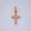 Pendant Punctuated Cross 0.6gr / 18K Rose Gold %