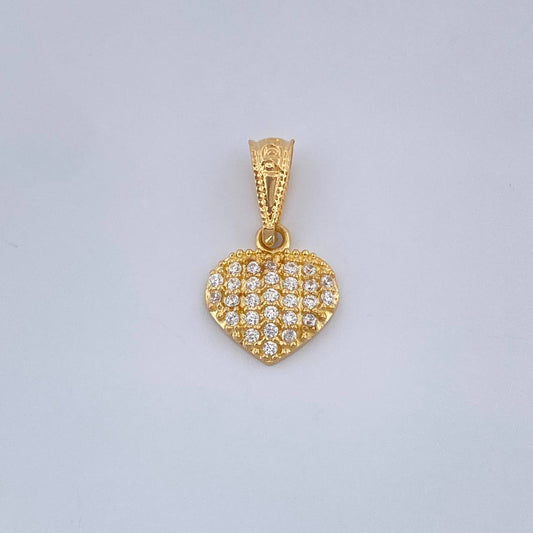 Dije Corazon Tupido 0.6gr / Oro Amarillo 18K %