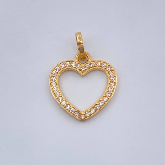 Dije Silueta Corazon 0.95gr / Oro Amarillo 18K %