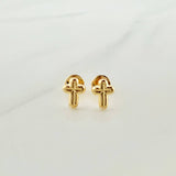 Topos Cruz 0.55gr / 7.37mm Oro Amarillo 18K &