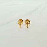Topos Cruz Relieve 0.45gr / Oro Amarillo 18K &