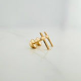 Topos Cruz  0.55gr / Oro Amarillo 18K &