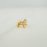 Topos Girasol 0.7gr / 7.5mm Oro Amarillo 18K &