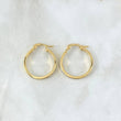 Hoop Earrings Diani 1.6gr / 2.2cm / Polished Yellow Gold 18K *