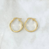 Hoop Earrings Diani 1.6gr / 2.2cm / Polished Yellow Gold 18K *