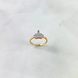 Anillo Corona 1.55gr / T7 1/4 / Oro Amarillo 18K !