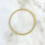 Rope Bracelet 1.85gr / 7 1/2 in / 18K Gold +3 ©