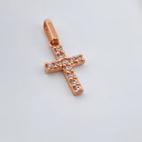 Pendant Punctuated Cross 0.6gr / 18K Rose Gold %