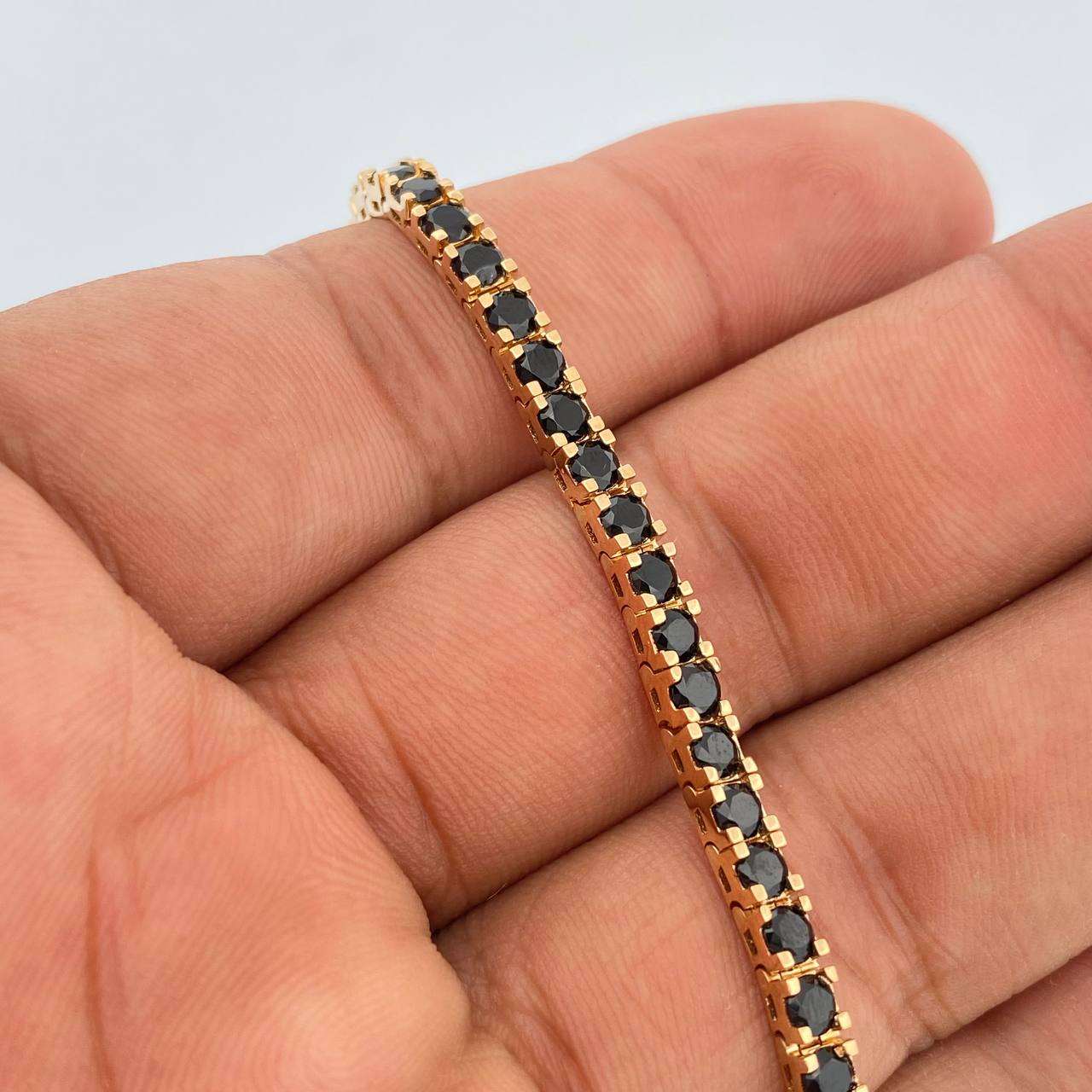 Pulso Tennis 13gr / 7 1/4 in / 3mm Oro Amarillo 18K %