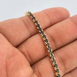 Pulso Tennis 13gr / 7 1/4 in / 3mm Oro Amarillo 18K %