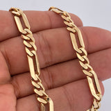 Figaro Chain 31.25gr / 24 1/4 in / 7mm 18K Yellow Gold %