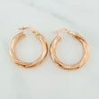 Candongas Sami 2.85 g / 1 1/4 in Oro Rosa 18K