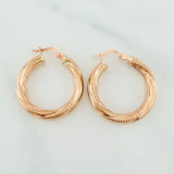Candongas Sami 2.85 g / 1 1/4 in Oro Rosa 18K