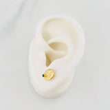 Topos Grano de Café 1g / in / 7.6mm Oro Amarillo 18K