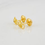Topos Hélice 0.75g / in / 6mm Oro Amarillo 18K