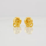 Stud Earrings Anchor 0.7g / in / 4.5mm Yellow Gold 18K