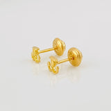 Stud Earrings Anchor 0.7g / in / 4.5mm Yellow Gold 18K