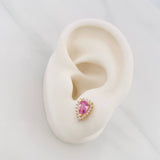 Topos Lagrima 2.1g / in / 7.4mm Oro Amarillo 18K