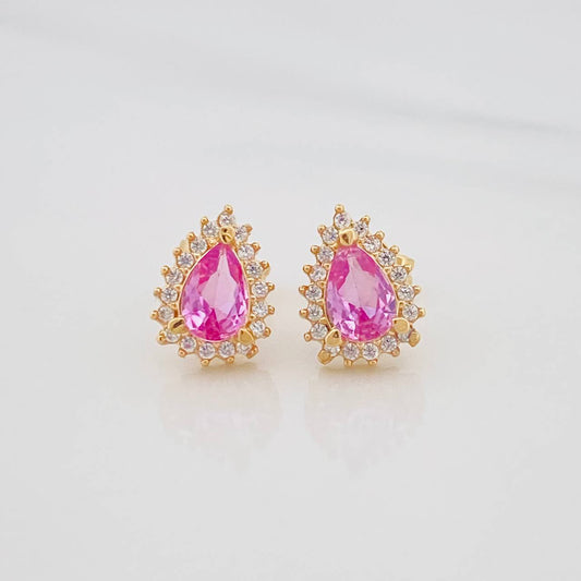 Stud Earrings Teardrop 2.1g / in / 7.4mm Yellow Gold 18K