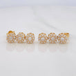 Stud Earrings Circles 3.7g / in / 5.4mm Yellow Gold 18K