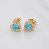 Topos Corazon Tupido 1.5g / in / 6.5mm Oro Amarillo 18K