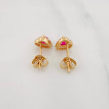 Topos Corazon Tupido 1.55g / in / 6.5mm Oro Amarillo 18K