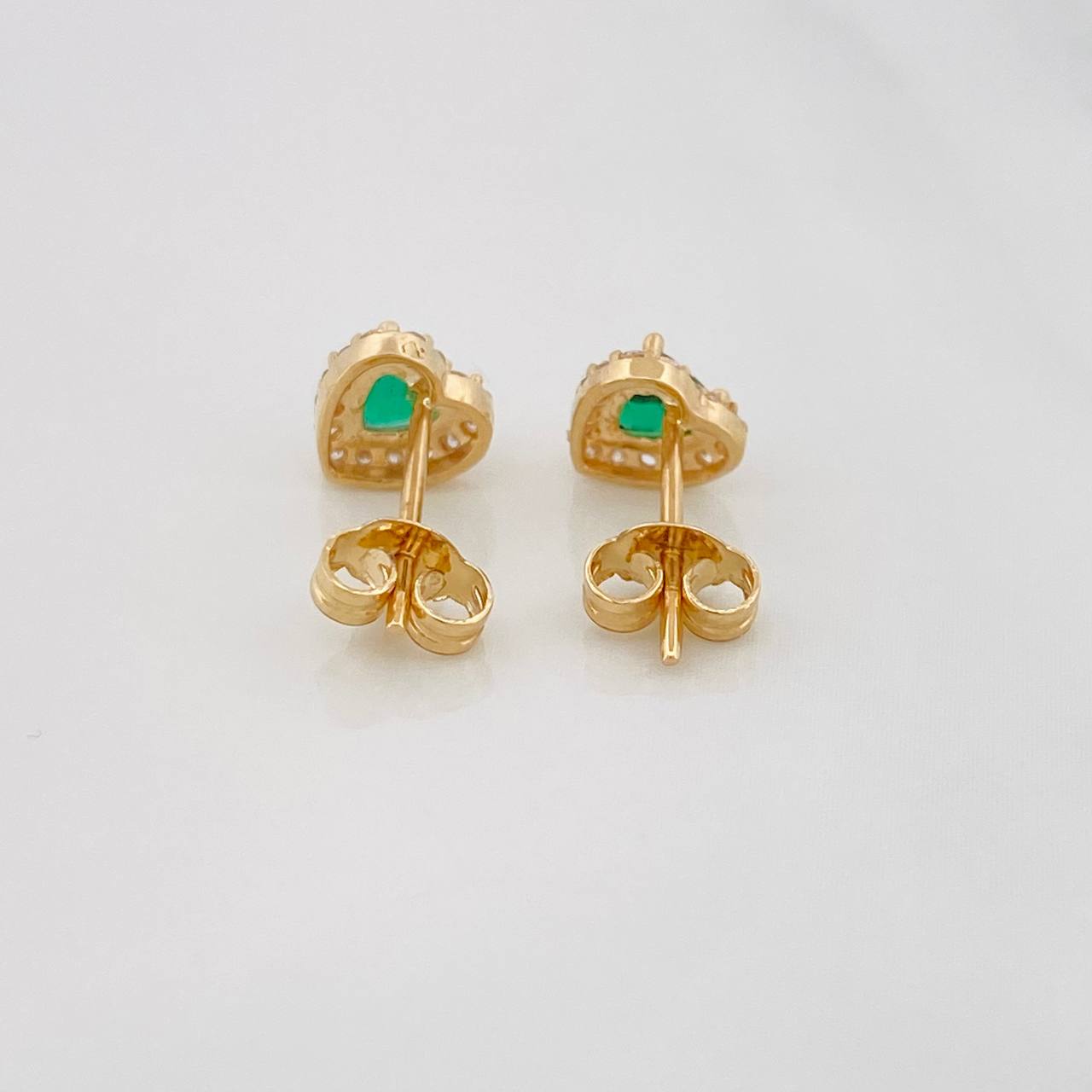 Topos Corazon Tupido 1.45g / in / 6.4mm Oro Amarillo 18K