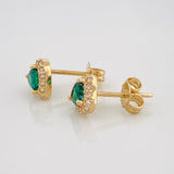 Topos Corazon Tupido 1.45g / in / 6.4mm Oro Amarillo 18K