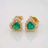 Topos Corazon Tupido 1.45g / in / 6.4mm Oro Amarillo 18K