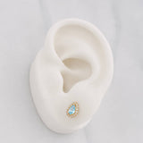 Topos Lagrima 1.1g / in / 5.75mm Oro Amarillo 18K