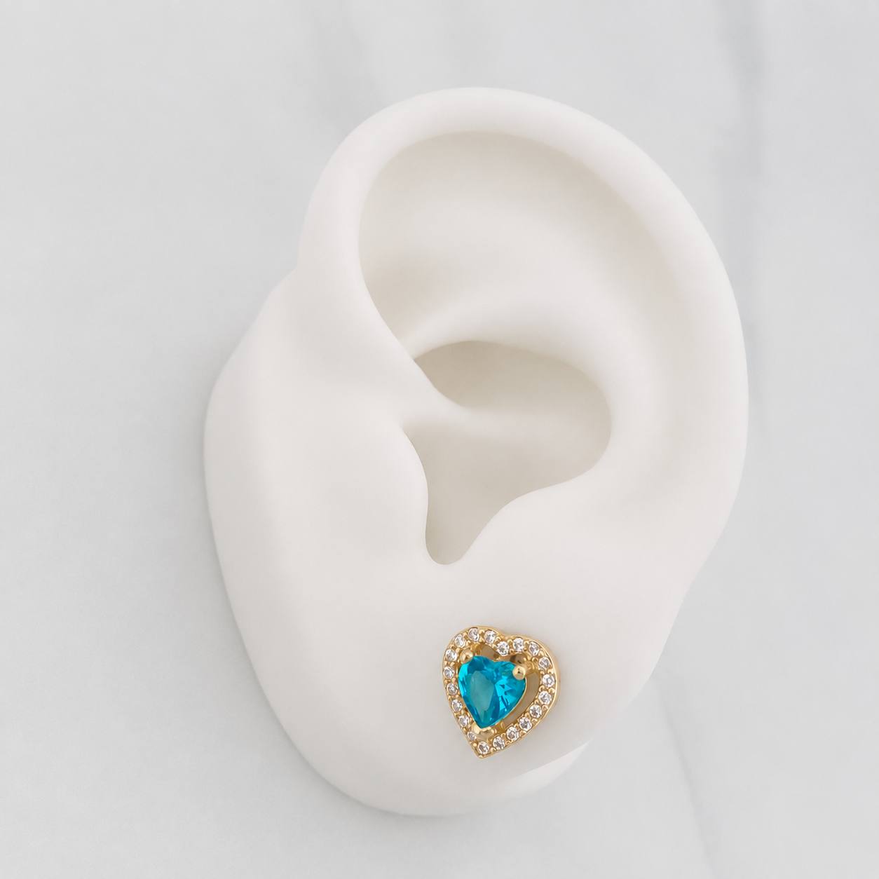 Topos Corazon 2.45g / in / 9.2mm Oro Amarillo 18K
