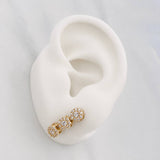 Stud Earrings Circles 3.7g / in / 5.4mm Yellow Gold 18K