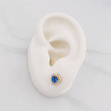 Topos Corazon Tupido 1.45g / in / 6.3mm Oro Amarillo 18K