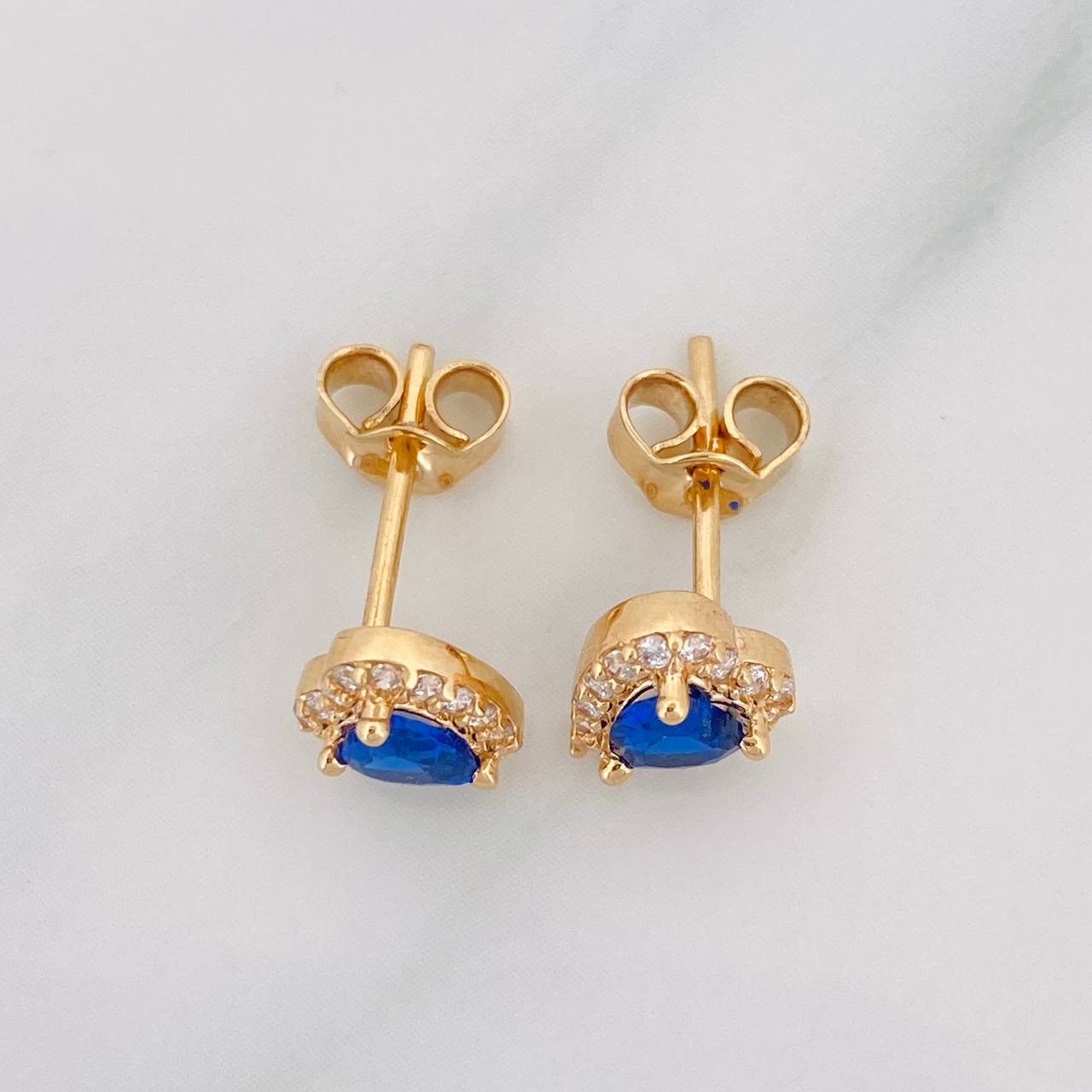 Topos Corazon Tupido 1.6g / in / 6.25mm Oro Amarillo 18K