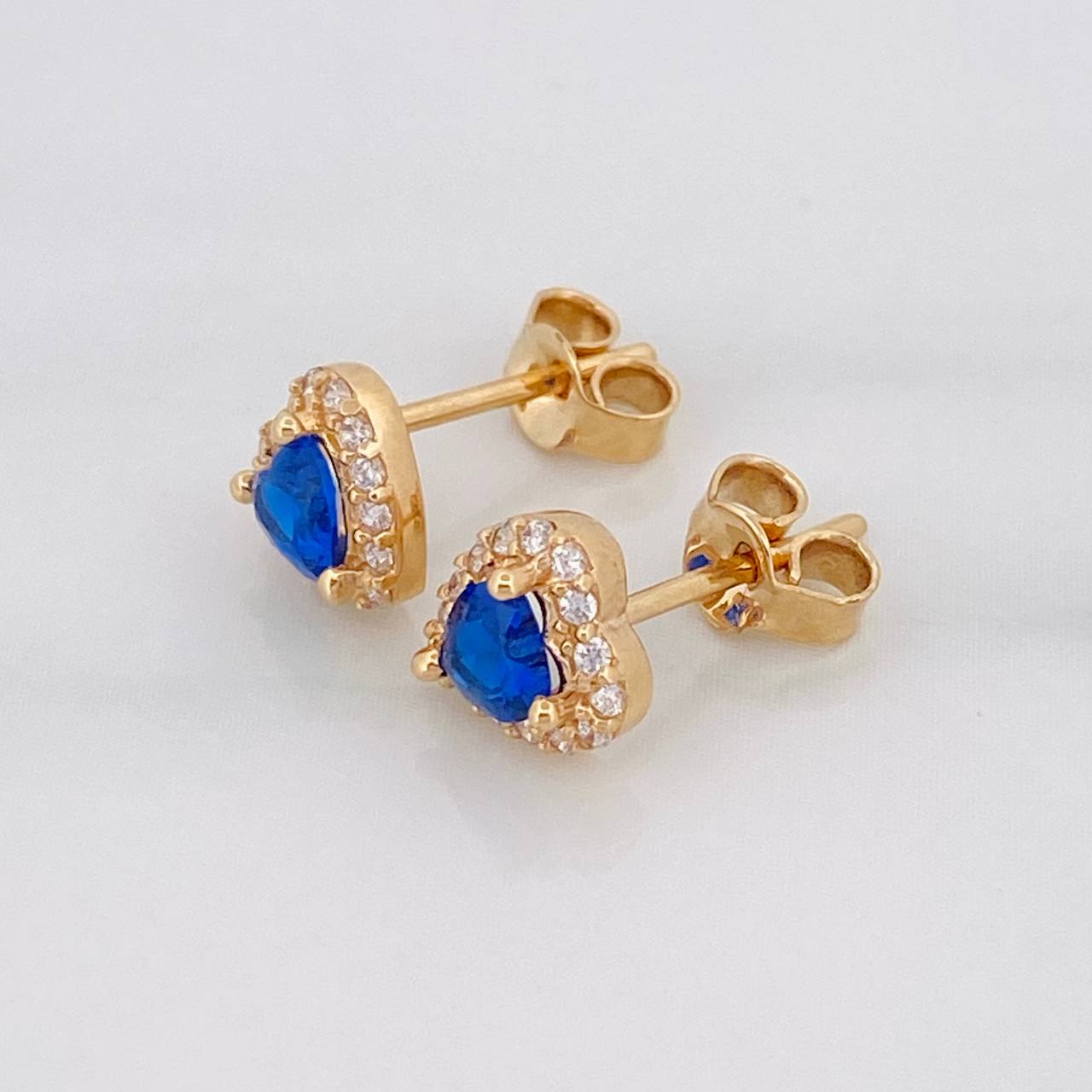 Topos Corazon Tupido 1.6g / in / 6.25mm Oro Amarillo 18K