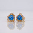 Topos Corazon Tupido 1.45g / in / 6.3mm Oro Amarillo 18K